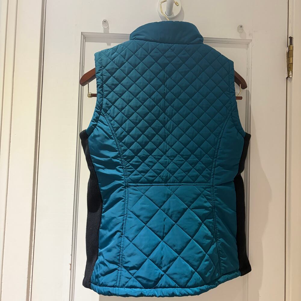 Andrew Marc Quilted Vest Size Medium Teal NWT - Picture 3 of 7